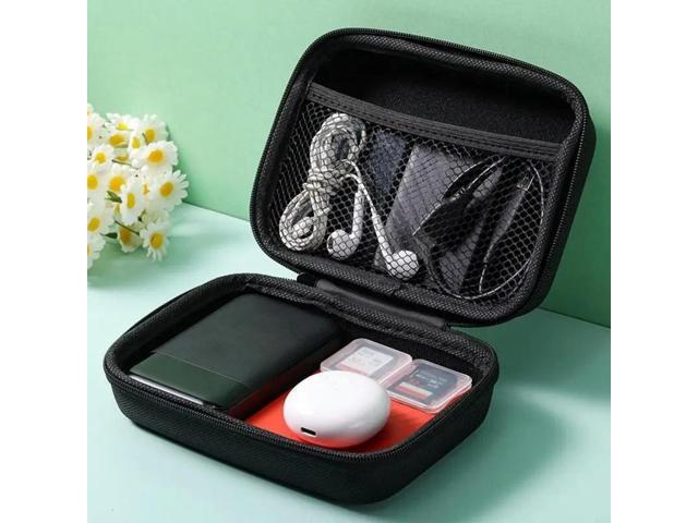 Shockproof Earbud Case Hard EVA Earphone Carrying Case Cable Organizers Bags Universal Protective Bag
