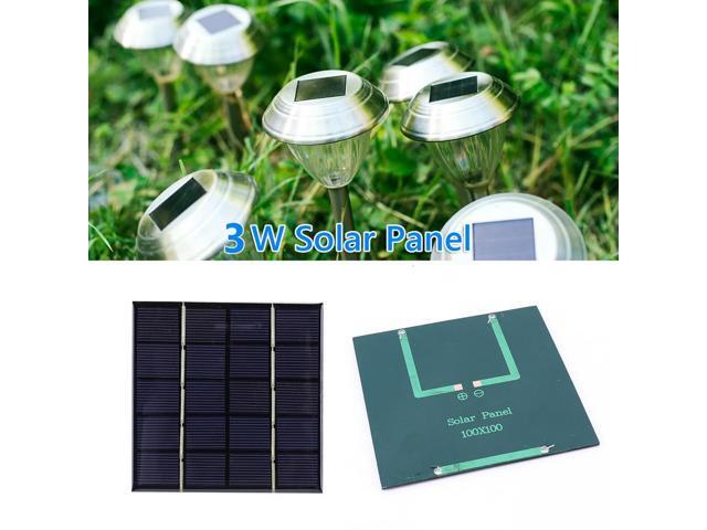 3W 5V Portable Solar Panel Photovoltaic Cells Phone Power Bank for Solar Light for 3.7V 3-5V /Phone Charger