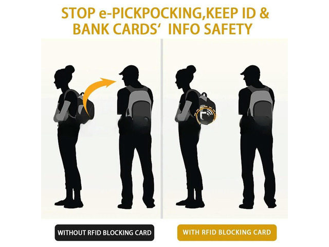 5Pcs RFID Blocking Card One Card Protects Entire Wallet NFC Debit Credit Card Passport Protector RFID Card Blocker