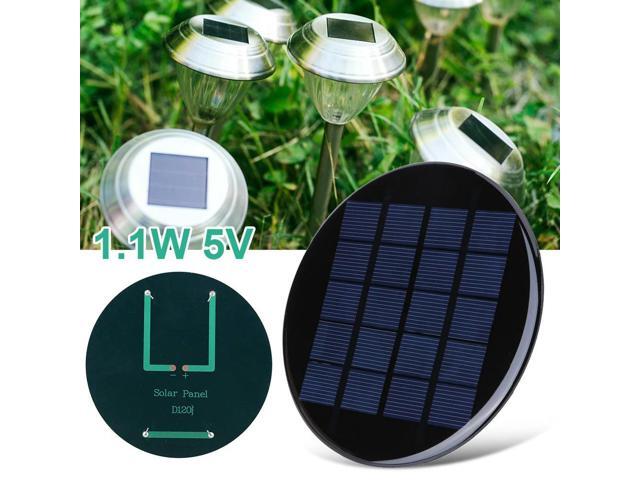 1.1W 5V Solar Panel Kit Mini Round Solar Epoxy Cell Charger Charger Phone Power Bank for 3.7-5V Solar /Light