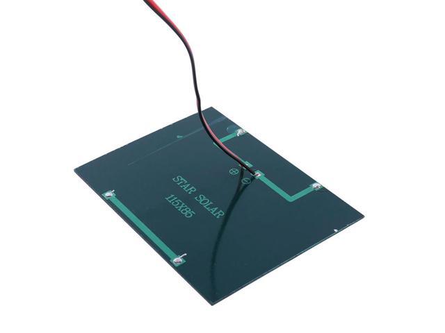 3W 12V Small Solar Cell with Cable Portable Solar Panel DIY Polysilicon Solar Epoxy Cell Charger for 9-12V /Mobile Phone