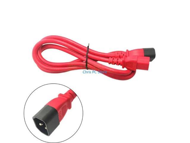 Professiona C13 to C14 Power Cable C14 Male to C13 Female Power Supply Extension Cord for Monitor Computer Server Room