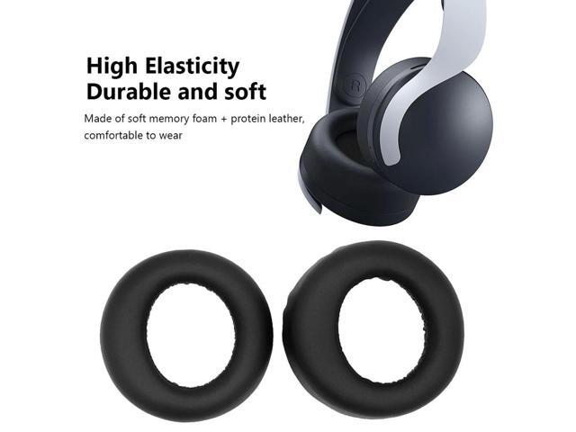 1 Pair Ear Pads Soft Ear Pads Cushions Protein Leather & Memory Foam Ear Cushions Cover Earmuff for PS5 Pulse 3D Wireless Headset