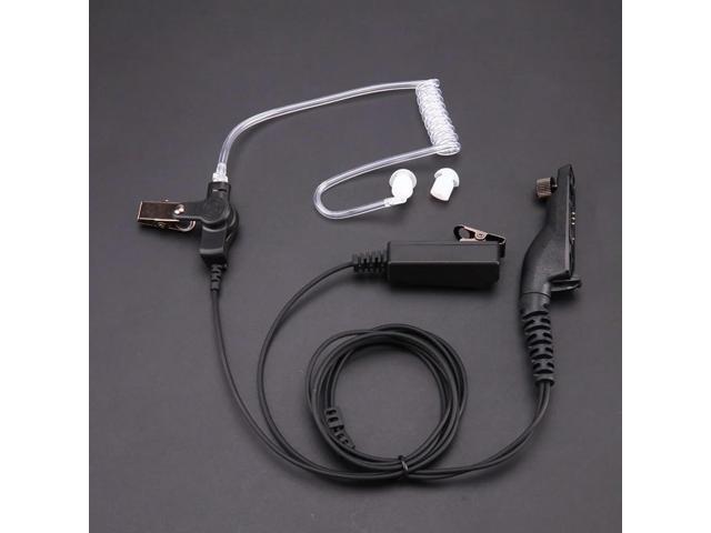 Acoustic Radiation Protection Anti-Radiation Headphones Air Tube Handsfree Earphone with Microphone Volume Control Ear Hook