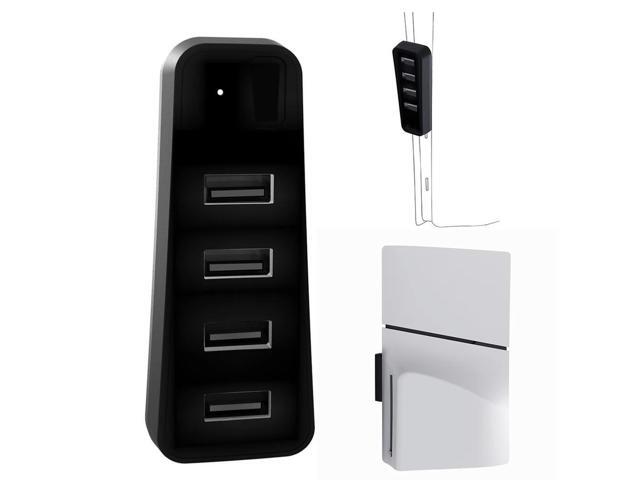 USB Hub USB 2.0 Hub Charger Extender High Speed Charger Port USB Expansion Hub Splitter Charger for PS5 Slim Console