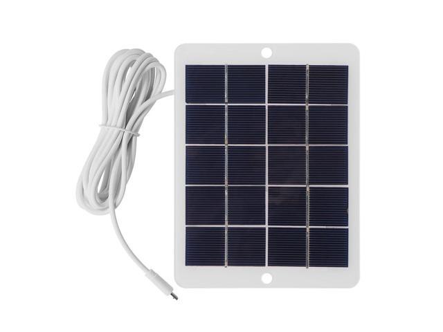 3W Mini Solar Panel Portable Solar Charger Cable Cellphone Waterproof Power Outdoor Electric Device Supply