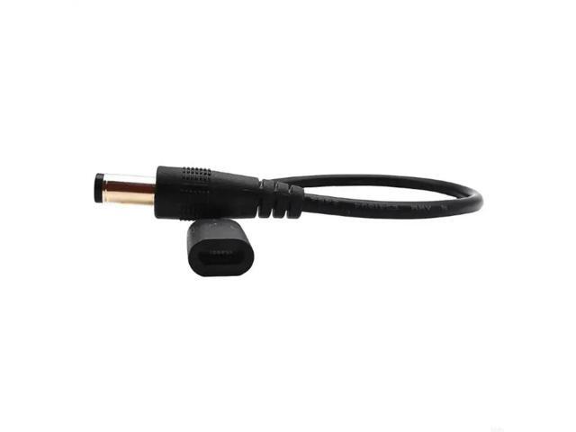 DC5.5x2.5mm Male to Micro USB 5pin Female Power Supply Extension Cord 22AWG 3A Adapter Cable 20CM/7.87in
