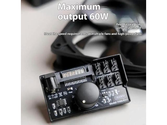 PWM Fan Speed Controller Power Fan Governor NAS Server Fan Speed Regulator PWM Fan Control For Water Cooling
