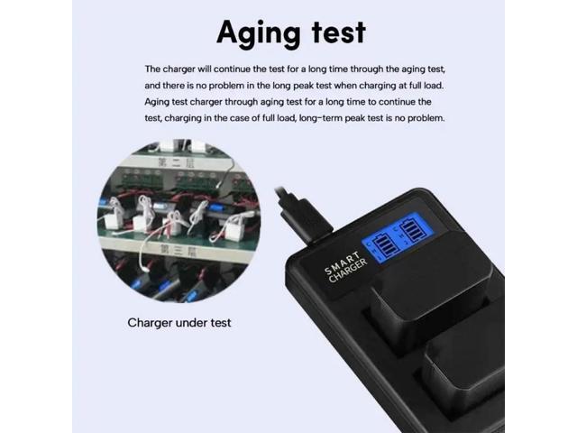 Rapid LP-E17 Dual Channel LCD USB for EOS T6i 750D 800D 200D Camera Stay Powered for Travel