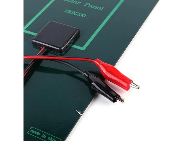 8W 18V Portable Solar Panel with Clip Solar Charging Panel Solar Charger for Outdoor Camping for 12-18V Charging