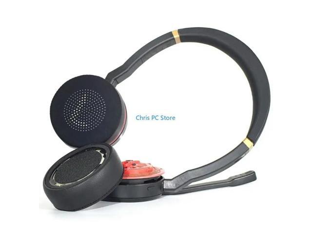 Anti Slip Cooling Ear Pads Ear Cushions for Evolve 75 75+ Headphones Upgraded