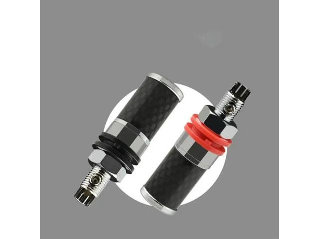 2 Pieces Banana Terminal Binding Post Rhodium Plated Cable Connectors