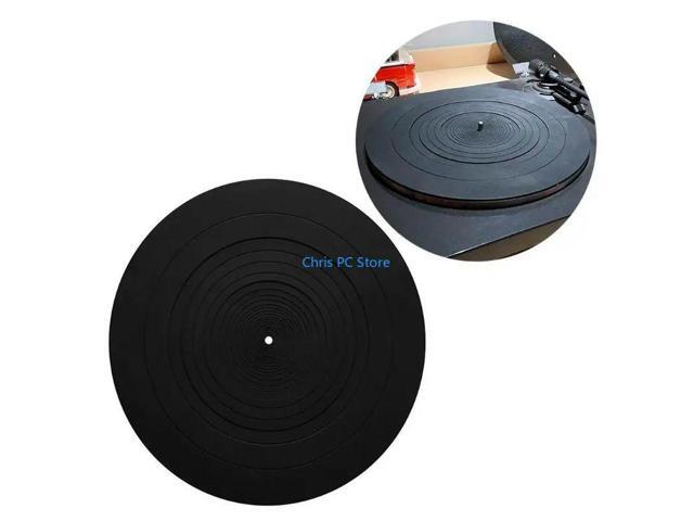 Turntable Platter Mat Silicone for LP Anti-slip Pad Universal for Audio Turntable Platter (about 12 Inch Diameter)
