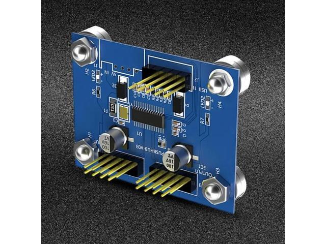 9Pin USB Splitter Expansion Card 1 to 2 USB2.0 9-Pin Extension Adapter Board For Desktop Motherboardd Header