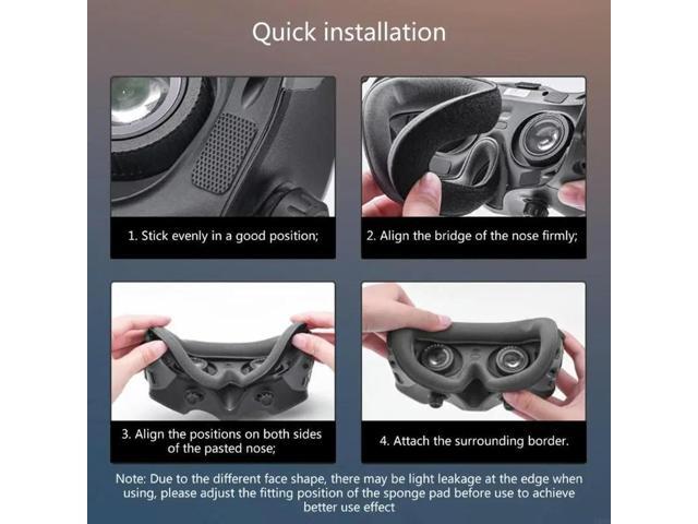 Sponges Foams Face Cover Eye Pad for Avata Goggles 2 Headsets, Sweatproof Waterproof AntiDirty Facials Cushion
