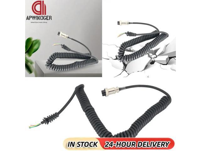 HM-36 Speaker Spring Cord Stretchable 8 Pins Hand Speaker Microphone Cable Microphones Cable Cord Wire for Kenwood TM-231 TM-241