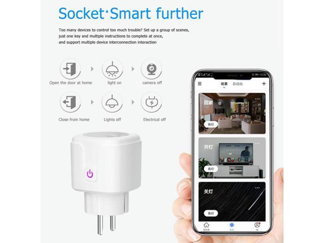 LSPA9 Plug Mini 2.4GHz Outlet EU Adaptor Wireless Remote Voice Control Voice Control for iOS Android