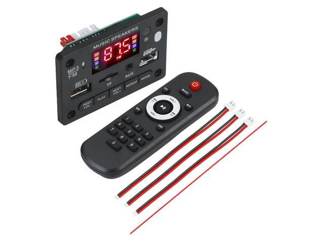 80W Amplifier DIY MP3 Player DC 7V-23V Bluetooth-Compatible 5.0 Car FM Radio Module Handsfree Call Charging Recording USB TF AUX