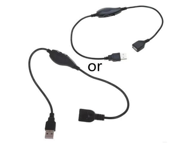 USB Cable with Dimmer 1-Pack USB Male to Female Extension Cord Inline On/Off for Driving Recorder