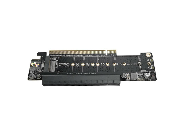 PCIe X16 To X8+X4+X4 Splitter Card Adaptor M.2 NVMEx2 Input Ports Adapter Card Expansion Card Support 2280/2260/2242/2230 SSD