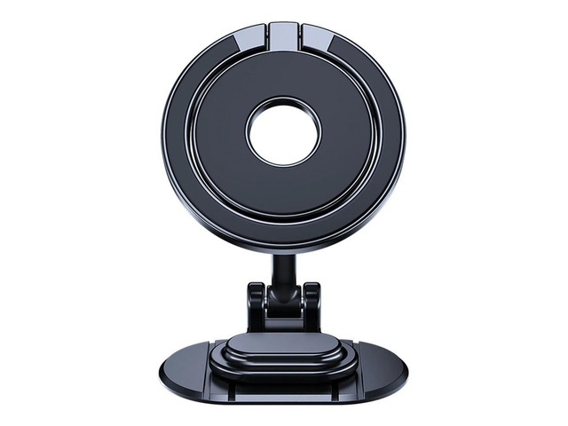 Dual Magnetic Car Phone Holder 360° Rotation GPS Phone Bracket Foldable Cell Phone Stand for 15 14 13 12