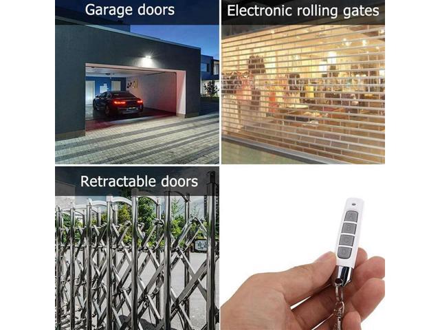 6 Pcs Universal 4 Key Buttons Garage Door Opener Remote Control Duplicator Garage Gate Door Remote Control 433MHZ