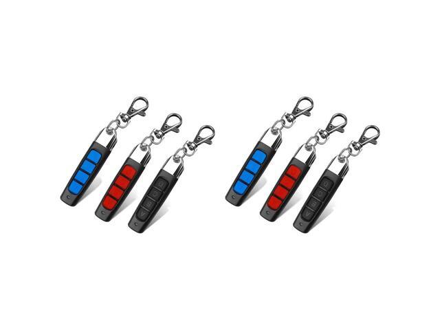 6 Pcs Universal 4 Key Buttons Garage Door Opener Remote Control Duplicator Garage Gate Door Remote Control 433MHZ