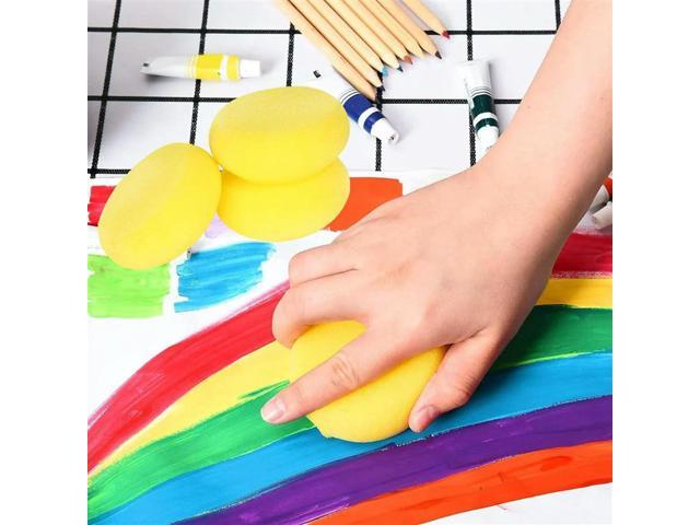 50Pcs Painting Sponges For Clay, Round Sponge, Clay Sponges For Pottery, Paint Sponges