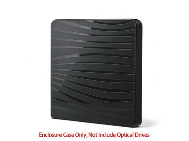 Drive External Optical USB 3.0/Type-C with Dual Head Power Cord External DVD Case Striped Portable for Netbook Hard Disk Player