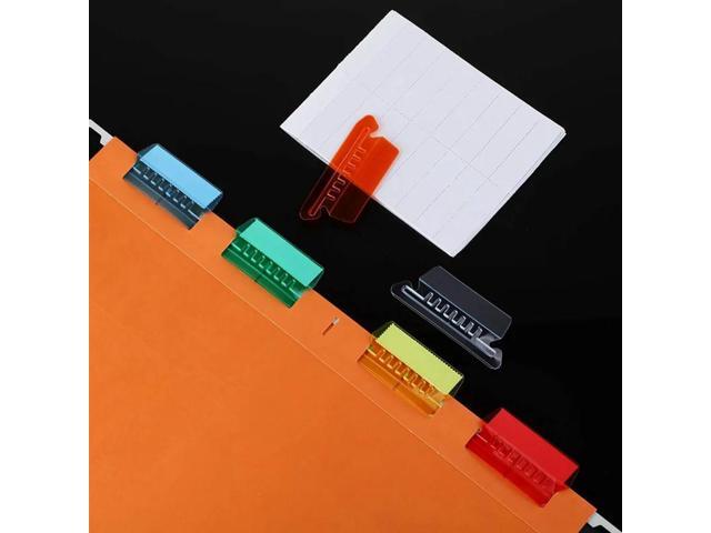 120 PCS Hanging Folder Tabs And Inserts For Quick Identification Of Hanging Files, Easy To Read, Plastic Hanging File Inserts