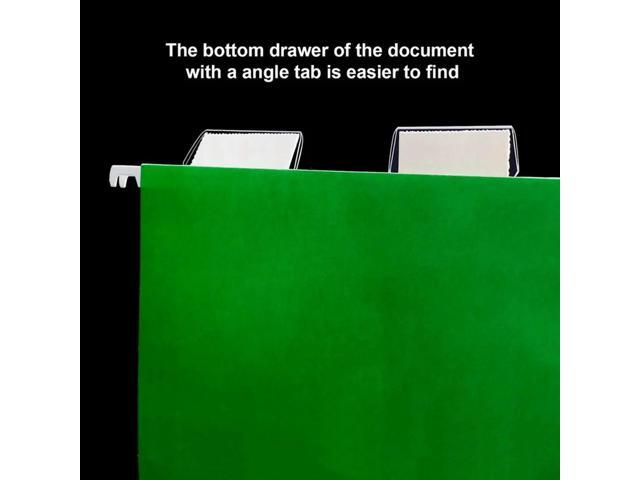 120 PCS Hanging Folder Tabs And Inserts For Quick Identification Of Hanging Files, Easy To Read, Plastic Hanging File Inserts