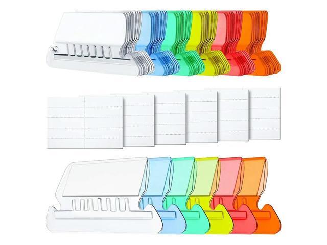 120 PCS Hanging Folder Tabs And Inserts For Quick Identification Of Hanging Files, Easy To Read, Plastic Hanging File Inserts