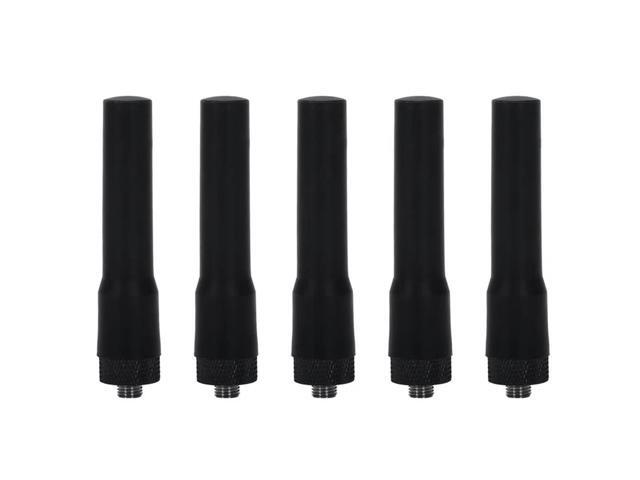 5X SF20 Dual Band SMA-F Soft Antenna For BAOFENG UV5R UV5RA/Plus Bf888s Black