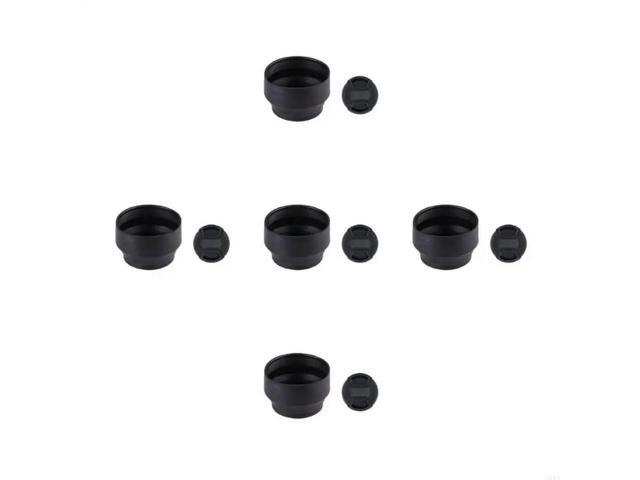 49mm Camera Lens Hood Set of 2 Foldable Designs Block Excess Light for Different Lenses Enhances Picture