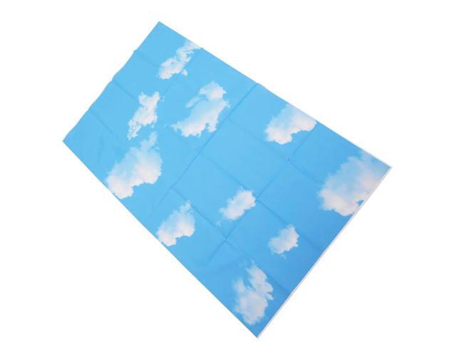 2 Pcs 3X5ft Blue Sky White Cloud Photography Backdrop Screen Background Studio Props