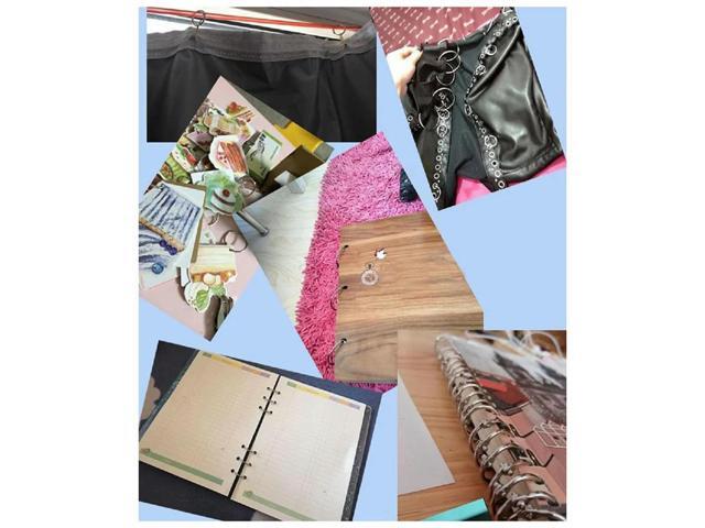 60 PCS Loose Leaf Binder Rings 1-Inch Office Book Rings, Nickel Plated Steel Binder Rings, Key Rings, l Book Rings