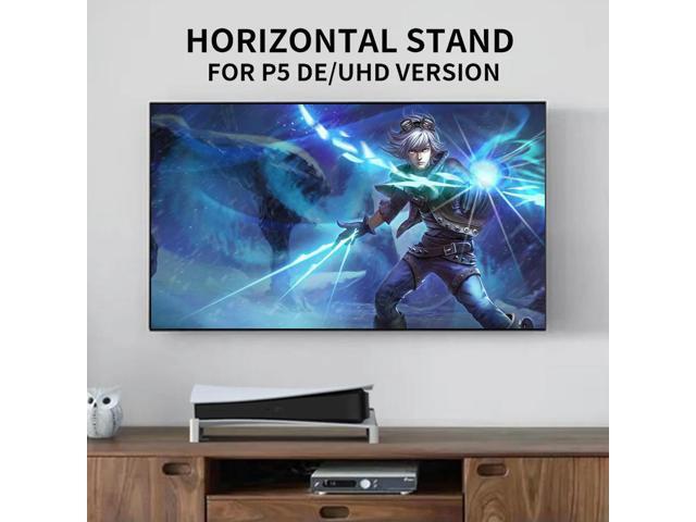 2Pcs Vertical Stand Dock Mount Holder Optical Drive Horizontal Stand for 5 PS5 Game Console Dock Mount