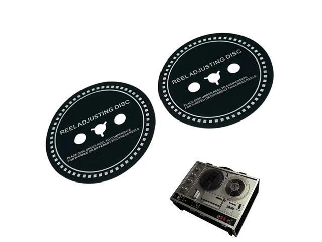 2 PCS SpGasket SpSilicone 0.9MM SpDisc Black Trident / NAB Adapter Spfor Reel To Reel Tape Recorders