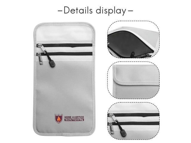 Document Case Cash Box Security Waterproof Fireproof Bag