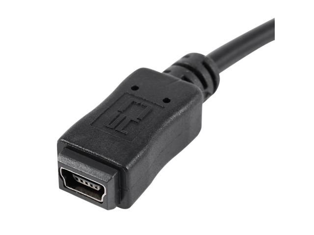 3X 1.5M Mini USB B 5Pin Male To Female Extension Cable Cord Adapter Black
