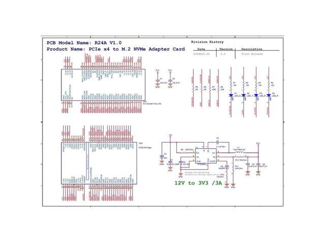 Pcie 5.0 X4 To M.2 NVME SSD Solid State Drive Adapter Card With Bracket Gen5 M.2 2280 22110 Nvme To PCI-E 4X Converter