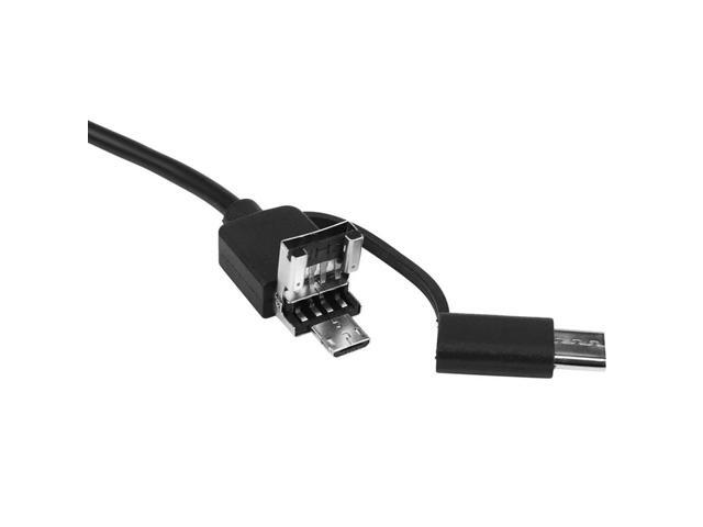 2X 3-In-1 Industrial Endoscope Borescope Inspection Camera Built-In 6 Leds IP67 Waterproof USB Type-C Endoscope