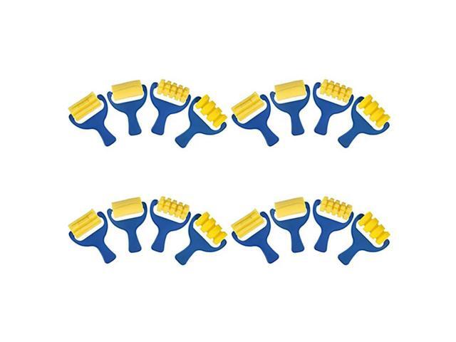 Set Of 16Pcs Sponge Paint Roller Brush DIY Children Painting Brushes Kid Art Craft Painting Tool