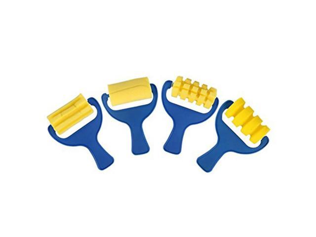 Set Of 16Pcs Sponge Paint Roller Brush DIY Children Painting Brushes Kid Art Craft Painting Tool