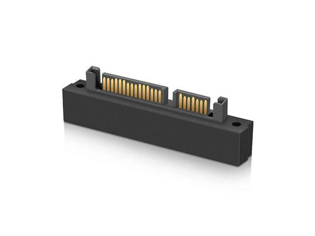 3PCS SFF-8482 SAS Female To SATA Male 15Pin Bend Head 90 Degree Angle Adapter Converter For Motherboard Cable