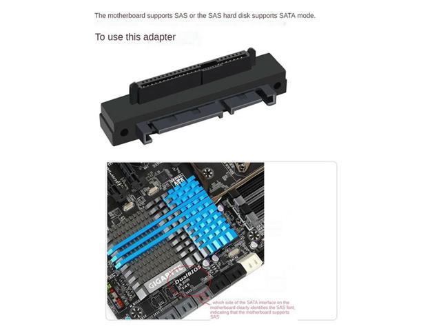 3PCS SFF-8482 SAS Female To SATA Male 15Pin Bend Head 90 Degree Angle Adapter Converter For Motherboard Cable