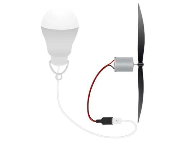 Generator Wind Propeller USB Light Bulb For Wind Power Generation Teaching Experiment