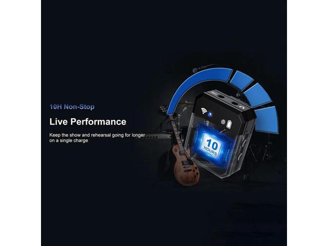 Wireless Guitar System Rechargeable 2.4G Digital Guitar Transmitter Receiver For Electric Guitar Bass Violin Accessories