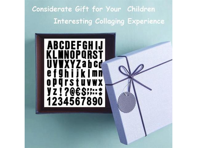 1540 Pieces 20 Sheets Self Adhesive Vinyl Letters Numbers Kit, Alphabet Number Stickers For Mailbox (Black, 1 Inch)