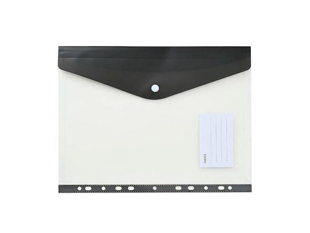 Binder Pocket Organizer Folders, 12 Pack Expandable Folders Envelopes Binder Folders With 11 Holes For 2/3/4 Ring Binder